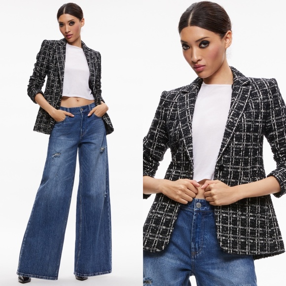 Alice + Olivia Macey tweed blazer FINAL PRICE NO OFFERS